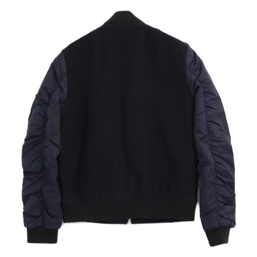 sandro サンドロ V5690W ネイビー リバーシブル ボンバージャケット M