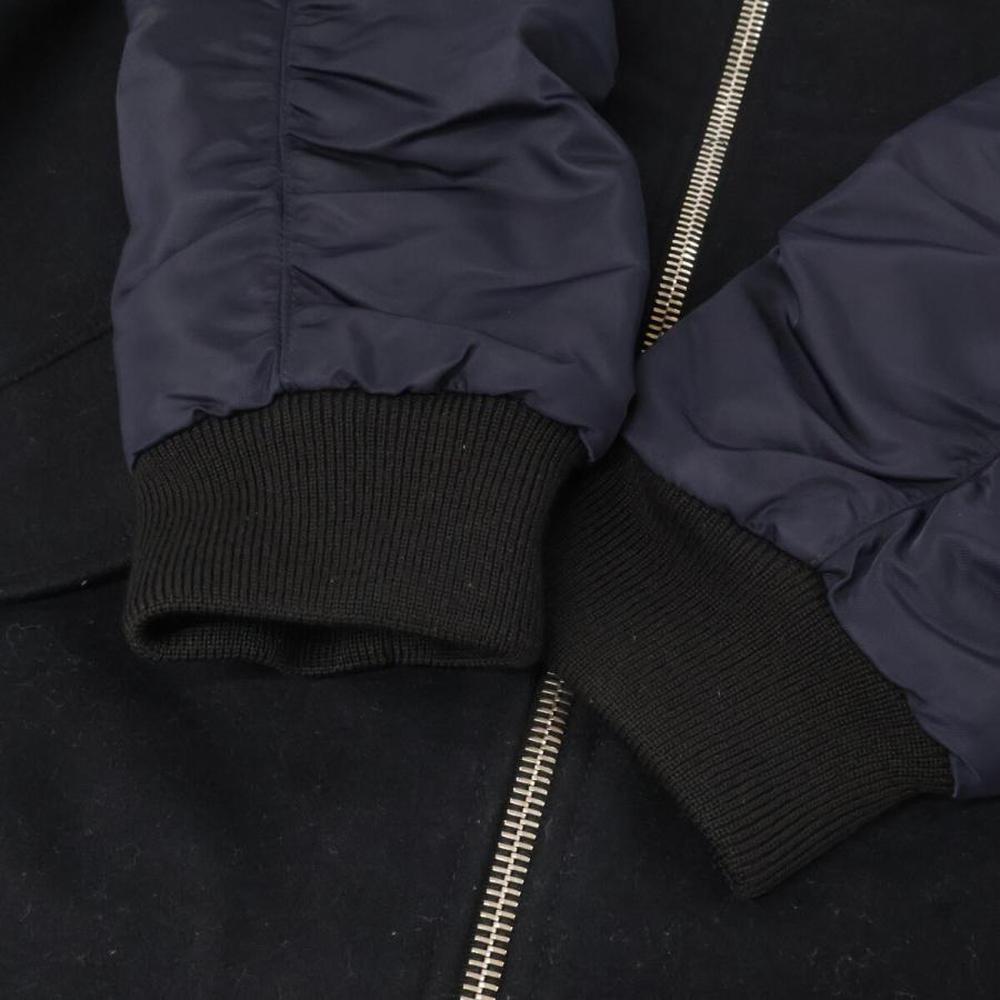 sandro サンドロ V5690W ネイビー リバーシブル ボンバージャケット M