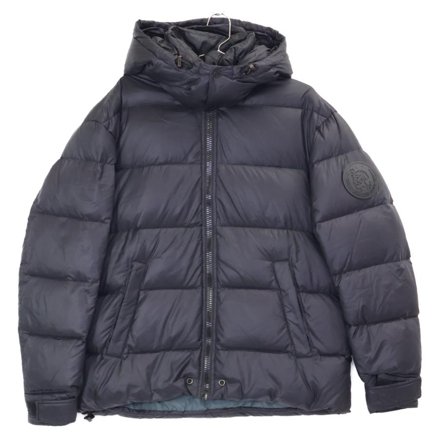 DIESEL 国内正規/ ディーゼル フード付 ダウンジャケット M ブラック