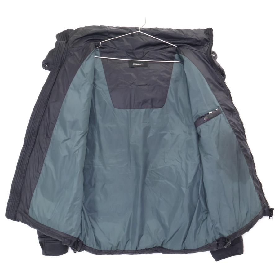 DIESEL 国内正規/ ディーゼル フード付 ダウンジャケット M ブラック