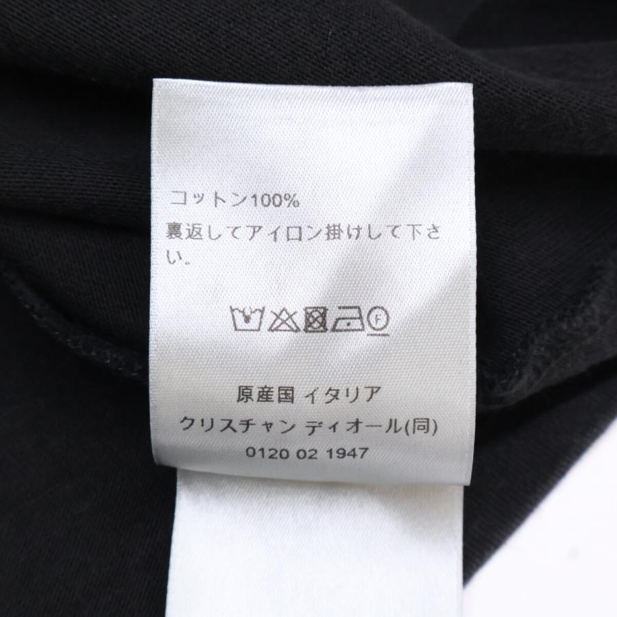 DIOR ディオール ブラック 1947 ハンドゥリトゥンTシャツ L トップス 