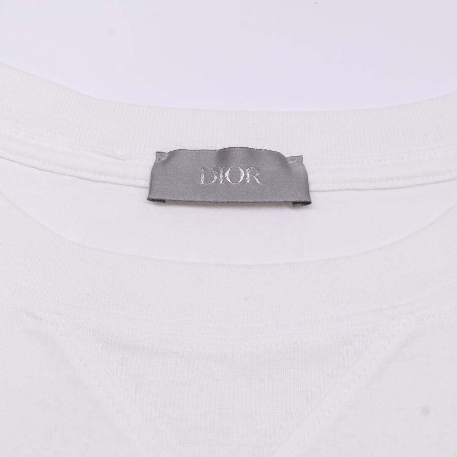DIOR ディオール ホワイト フロントロゴ 半袖Tシャツ M トップス
