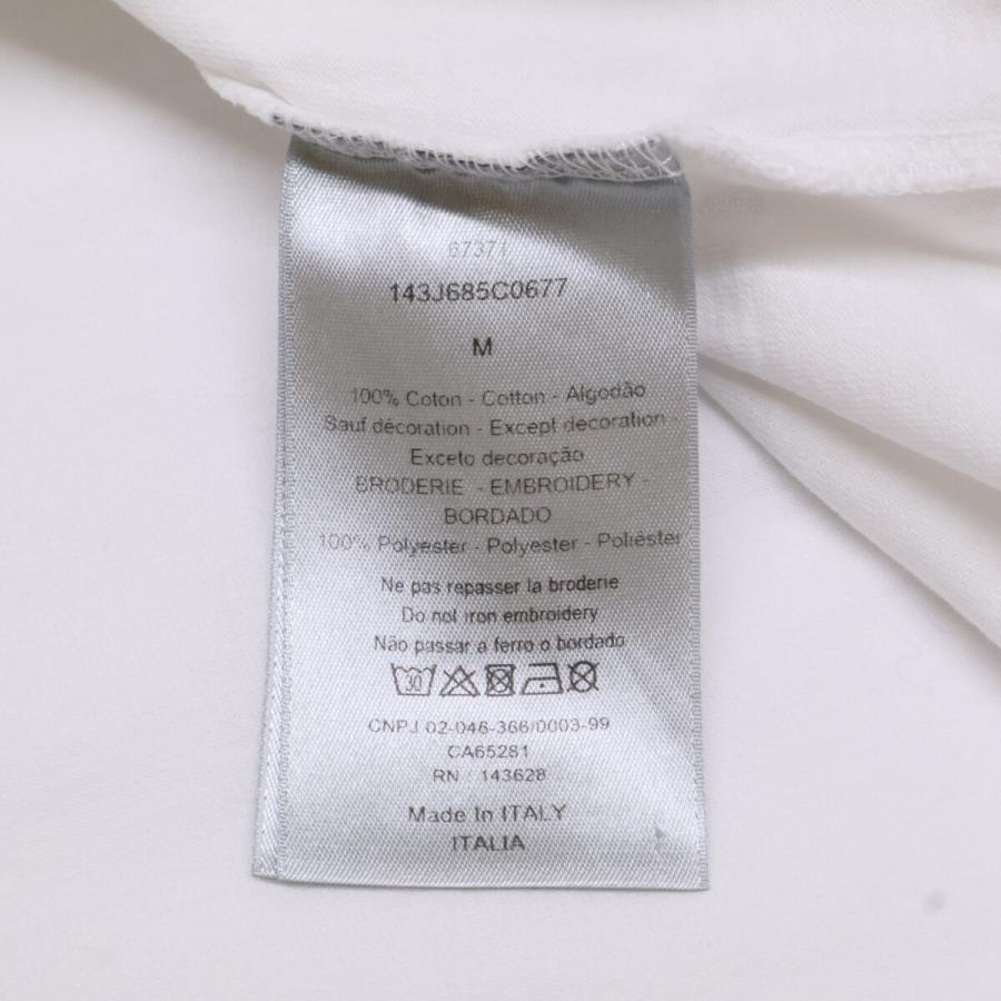 DIOR ディオール ホワイト フロントロゴ 半袖Tシャツ M トップス