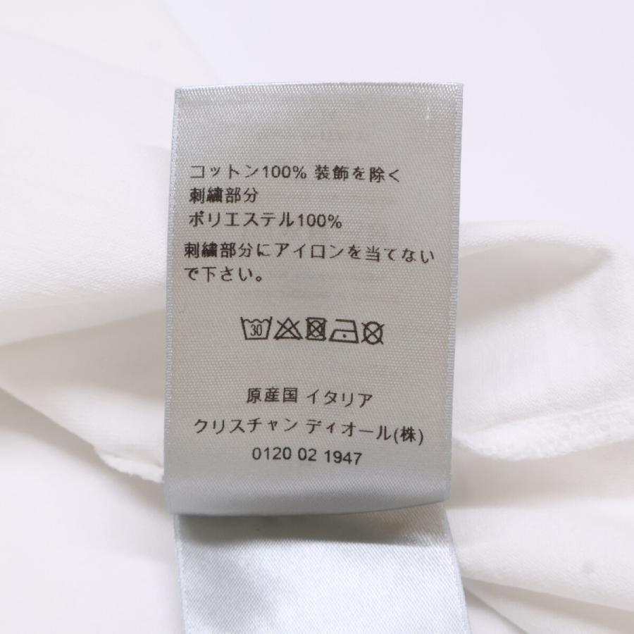 DIOR ディオール ホワイト フロントロゴ 半袖Tシャツ M トップス
