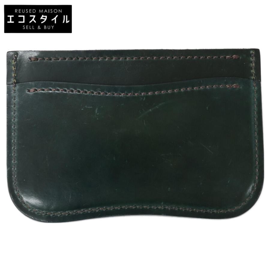 LAST CROPS ケースグリーン LAST CROPS ラストクロップス シェルコードバン カードケース グリーン