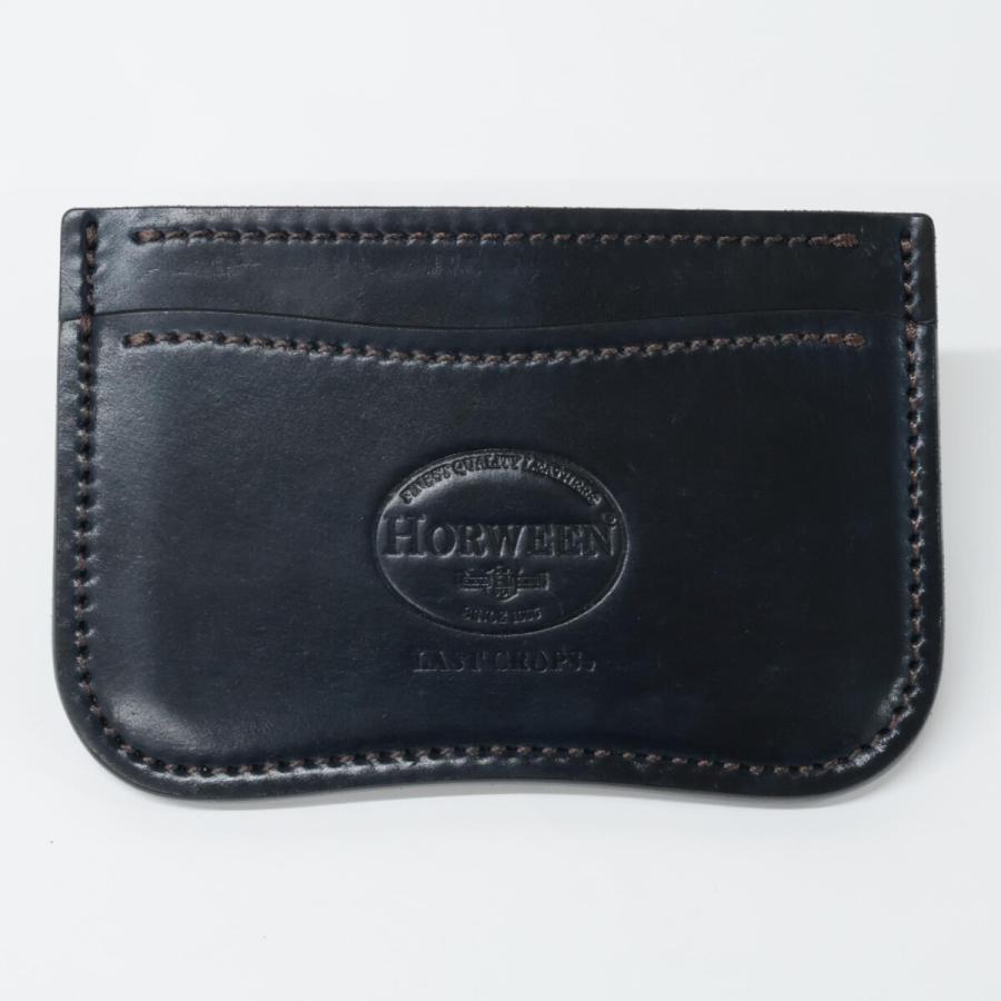 LAST CROPS ラストクロップス シェルコードバン カードケース ネイビー