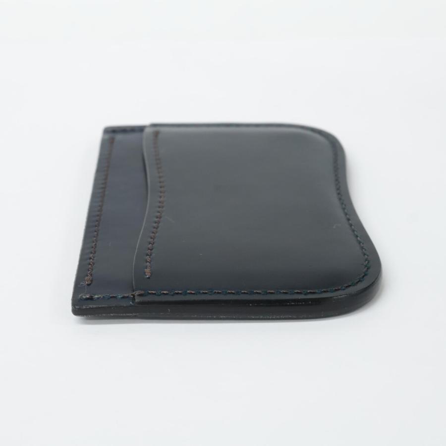 LAST CROPS ラストクロップス シェルコードバン カードケース ネイビー