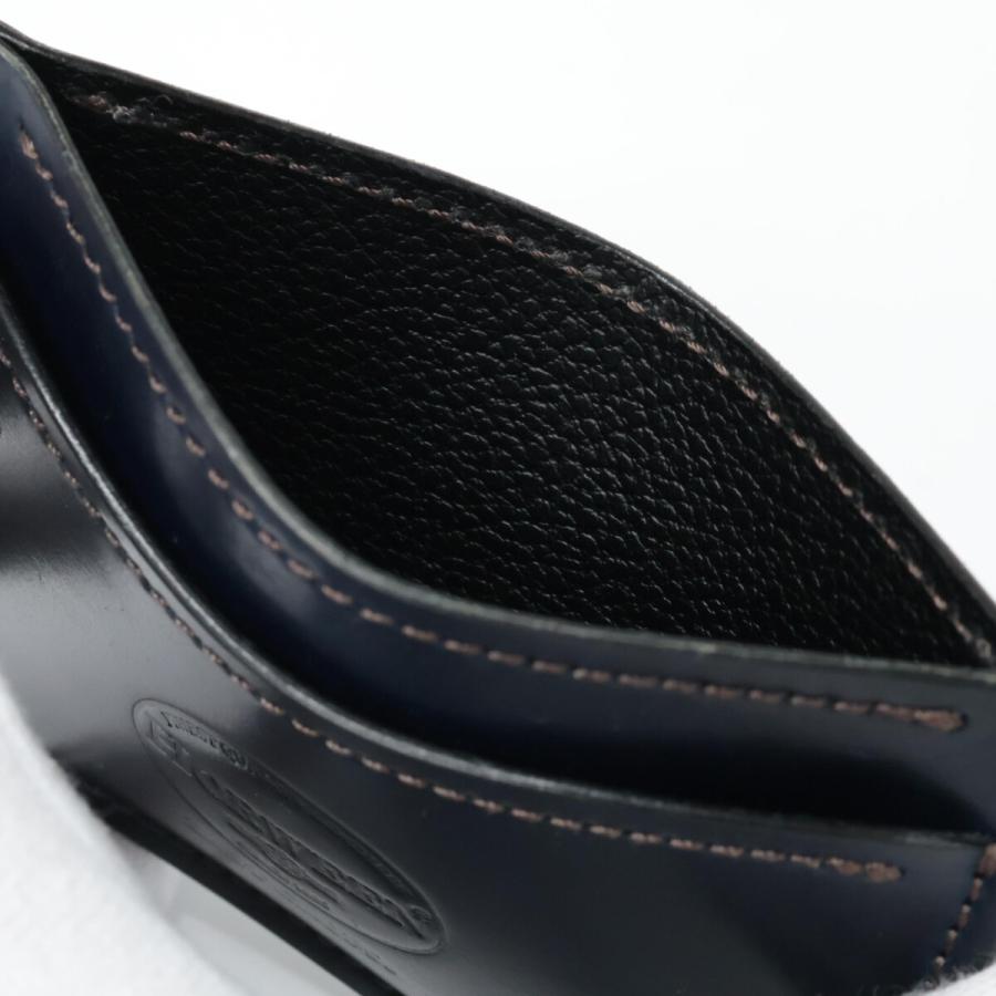 LAST CROPS ラストクロップス シェルコードバン カードケース ネイビー