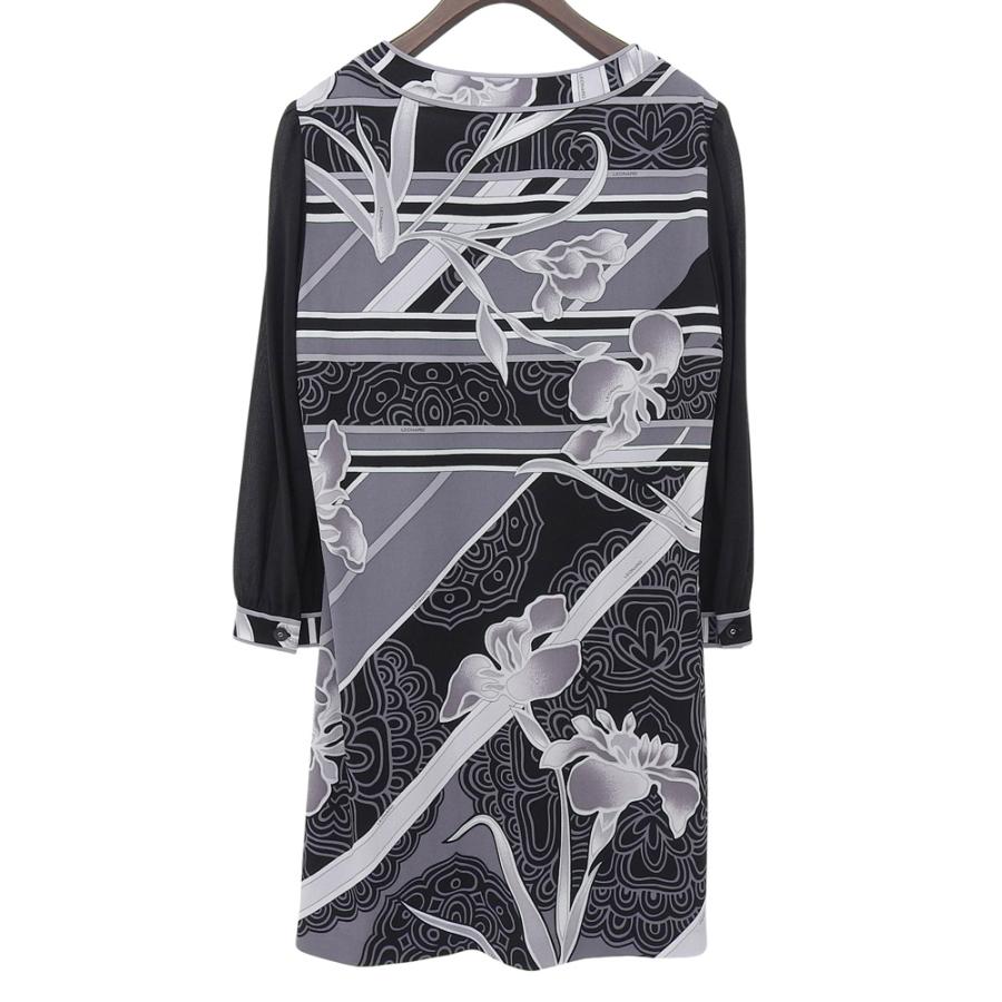 LEONARD（レオナール） 美品 カンカン素材 ワンピース レディース