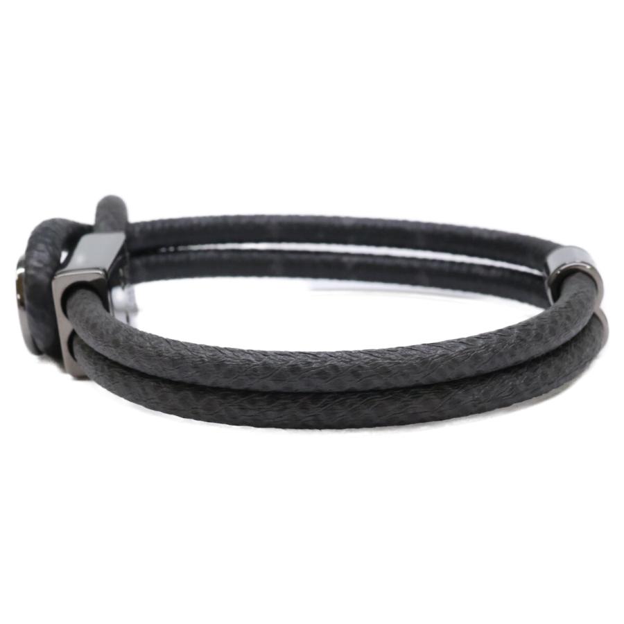 新品 ルイヴィトン メンズ ブレスレット 黒 ブラック ルイヴィトン LOUIS VUITTON ブレスレット ブラスレホッケンハイム
