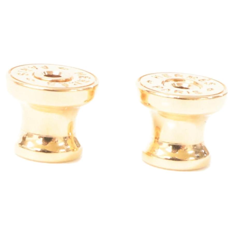 美品 HERMES エルメス シェーヌダンクル ミニ マイヨン ピアス  