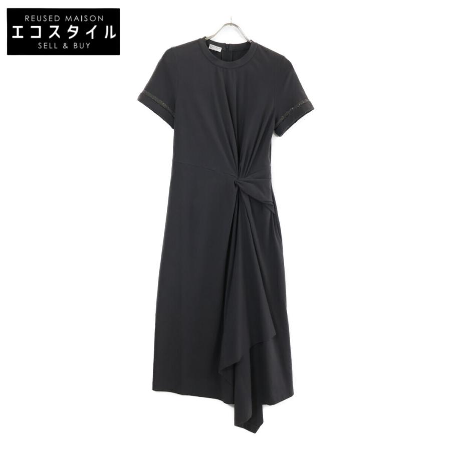 ブルネロクチネリ コットンジャージ半袖ワンピース サイズM BRUNELLO