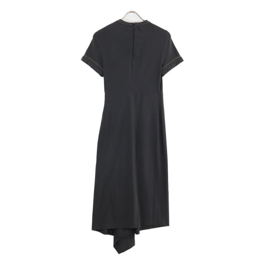 BRUNELLO CUCINELLI ブルネロクチネリ グレー 半袖コットンワンピース