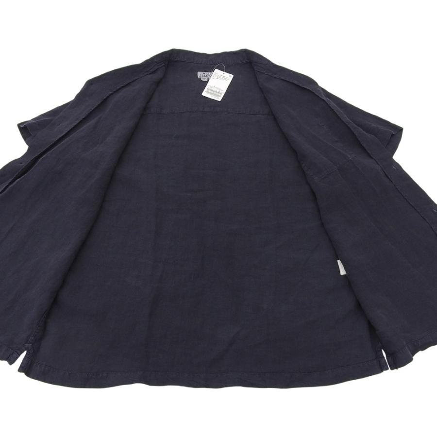 新品同様 A.P.C. アーペーセー ×JJJJOUND リネン シャツ トップス メンズ ネイビー XLの画像