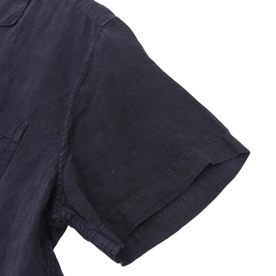 新品同様 A.P.C. アーペーセー ×JJJJOUND リネン シャツ トップス メンズ ネイビー XLの画像