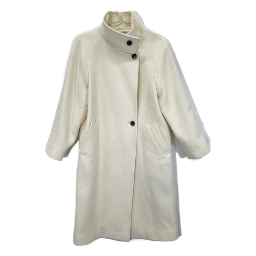 allureville アルアバイル ホワイト カシミヤ混 スタンドカラーコート