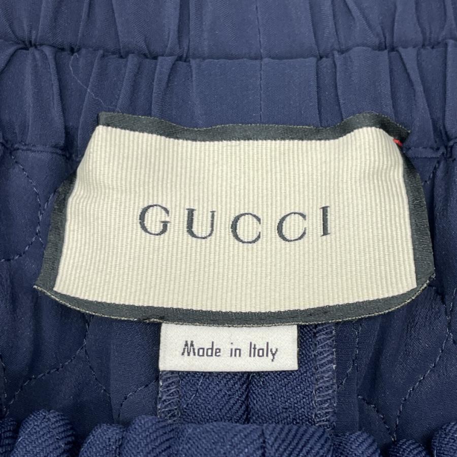 GUCCI GGロゴプリント パンツ ネイビー 中古・古着通販】GUCCI (グッチ) GG柄スウェットパンツ ネイビー