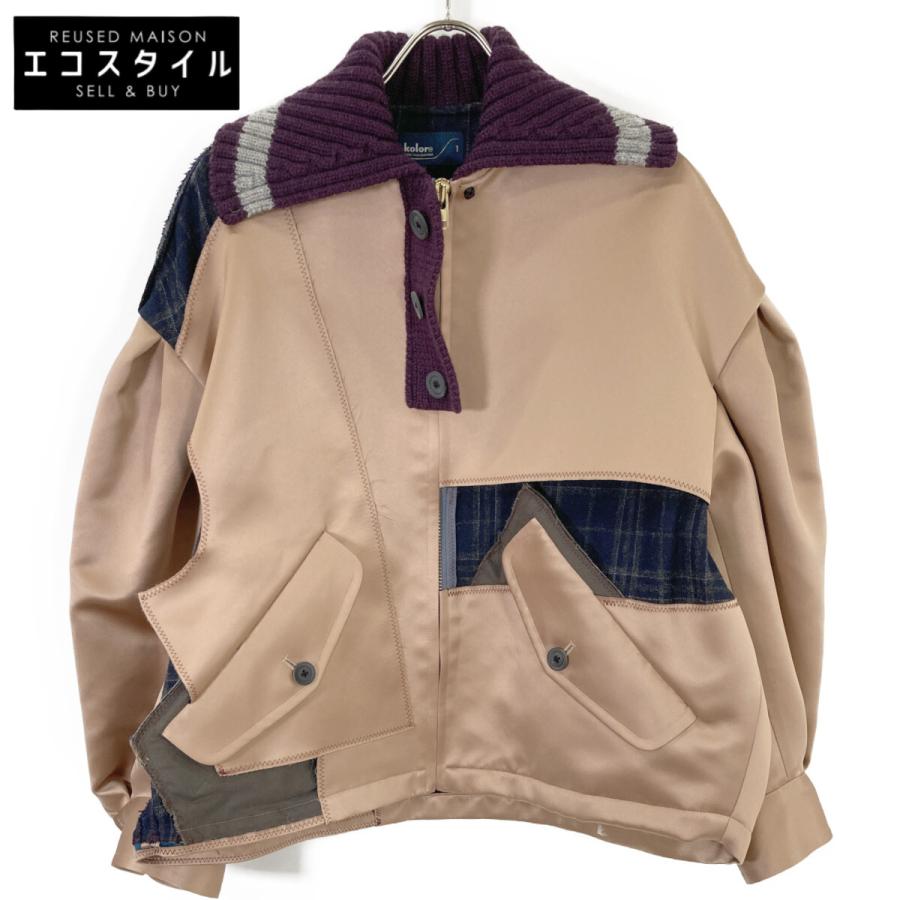 Color（カラー） kolor ベージュ/パープル 22AW ドッキング