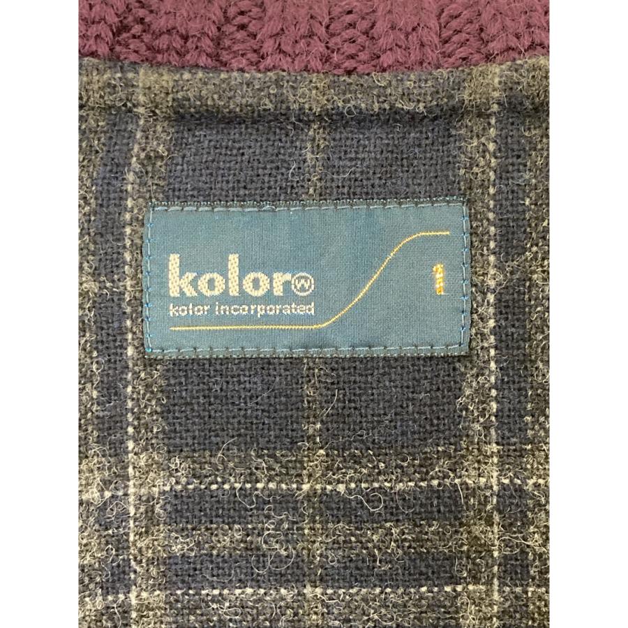 Color（カラー） kolor ベージュ/パープル 22AW ドッキングブルゾン