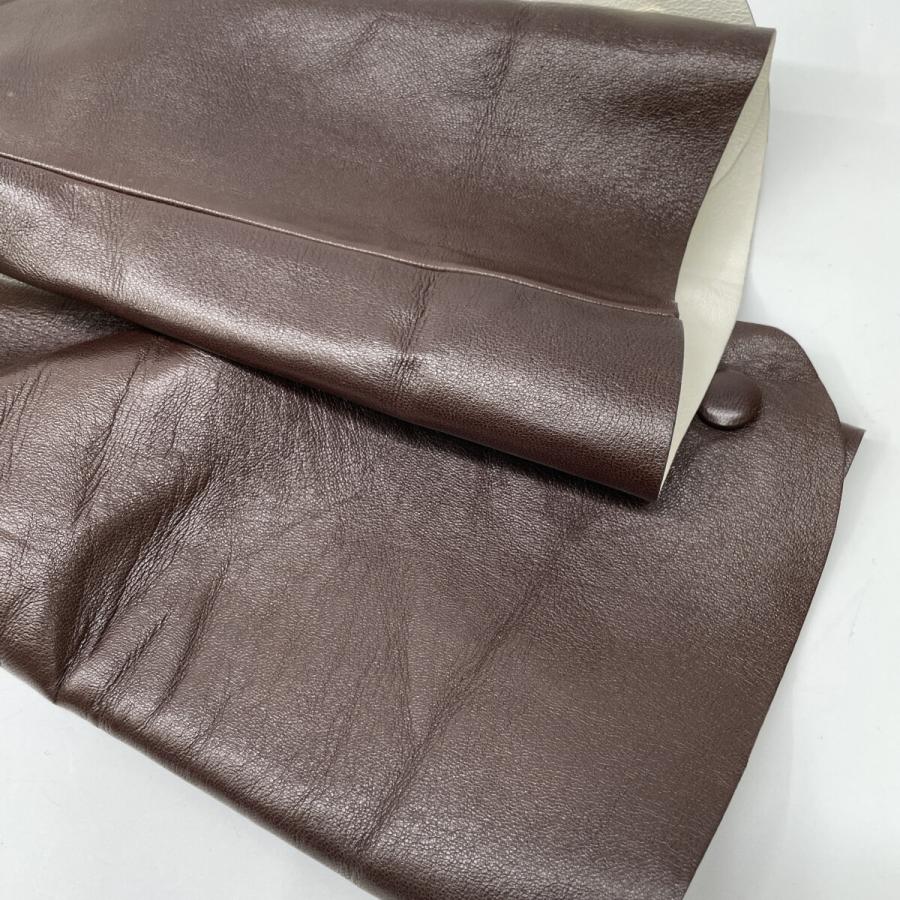 TOD'S トッズ ブラウン ラムレザー ジャケット 40 レザー レディース