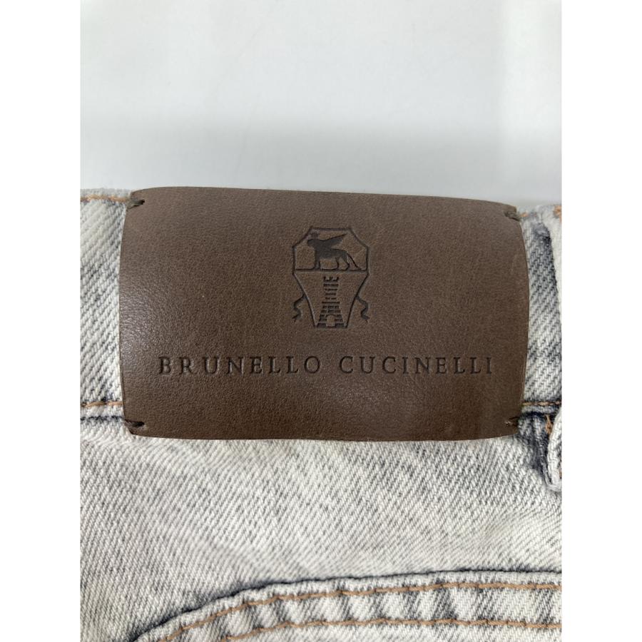 BRUNELLO CUCINELLI ブルネロクチネリ ライトグレー テーパードデニム