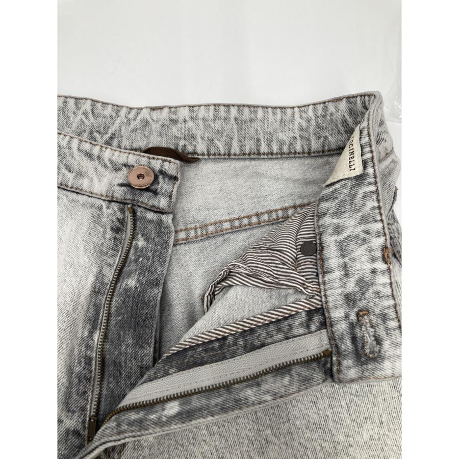 BRUNELLO CUCINELLI ブルネロクチネリ ライトグレー テーパードデニム