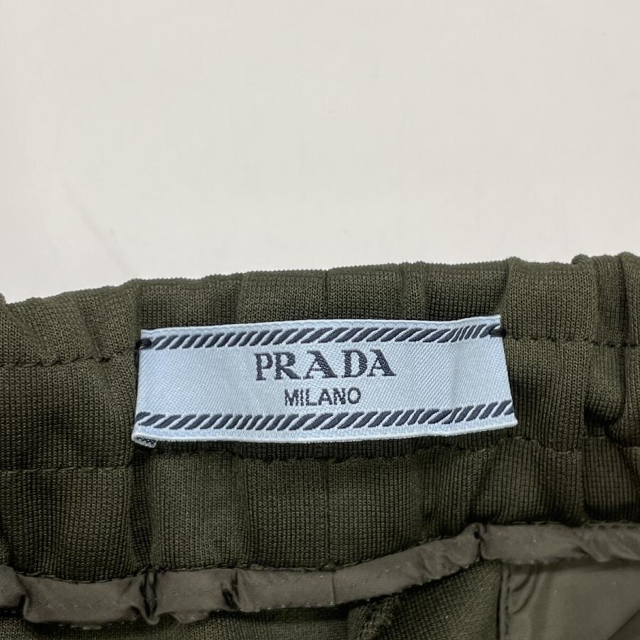 PRADA（プラダ） カーキ ジップデザイン テーパードパンツ カーキ XS