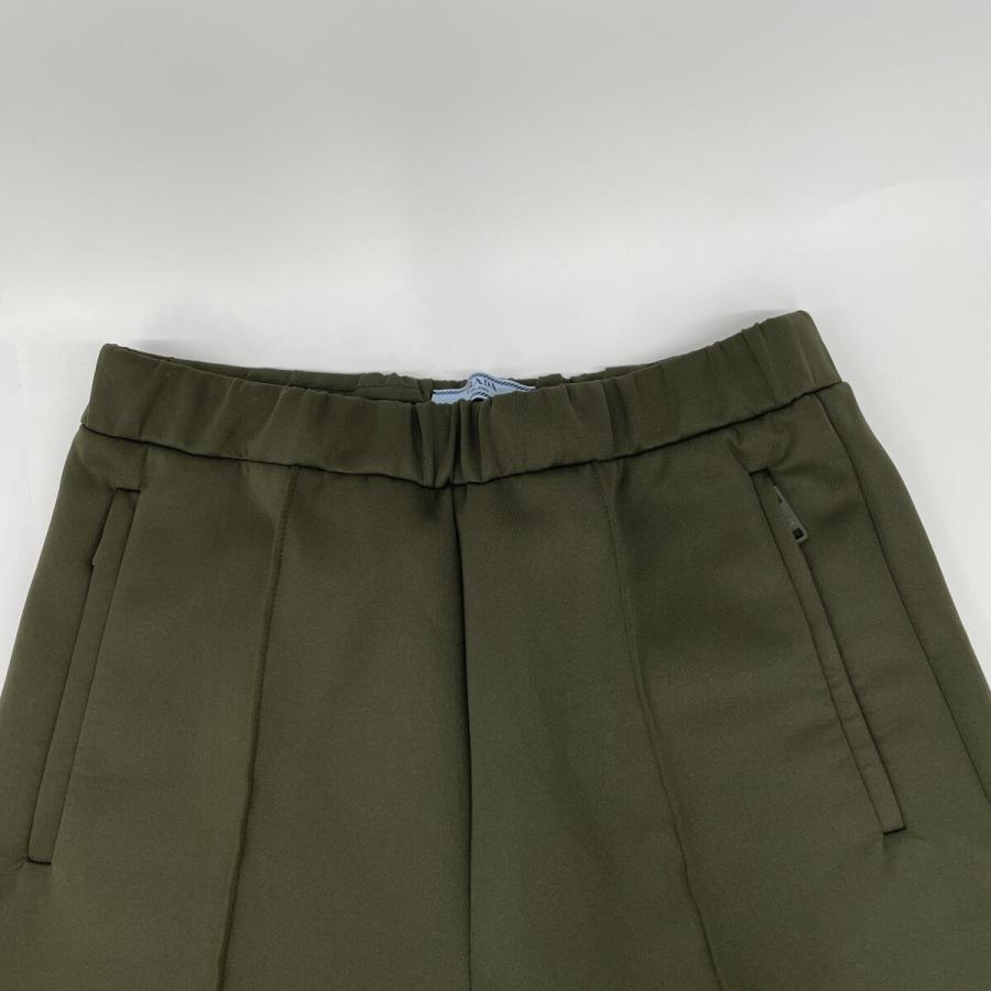 PRADA プラダ カーキ ジップデザイン テーパードパンツ カーキ ＸＳ ボトムス ポリエステル レディース 中古_7