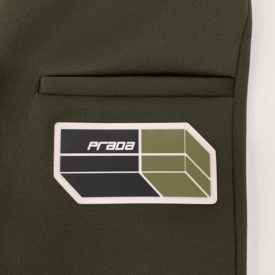 PRADA プラダ カーキ ジップデザイン テーパードパンツ カーキ ＸＳ ボトムス ポリエステル レディース 中古_9
