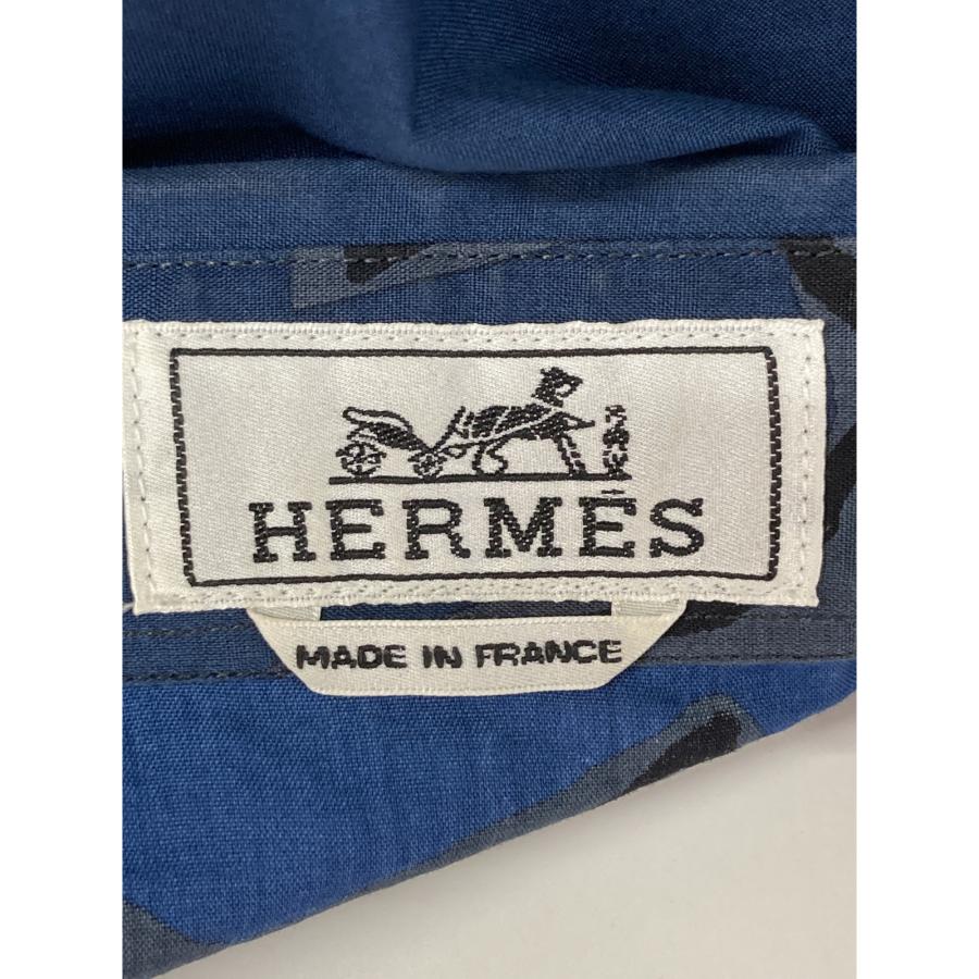 国内正規/ HERMES エルメス 馬のダンス セリエボタン 長袖シャツ