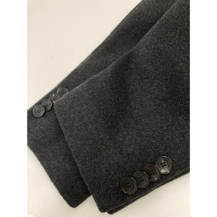 ETRO（エトロ） グレー カシミヤ100 裏地ペイズリー柄 ロングコート