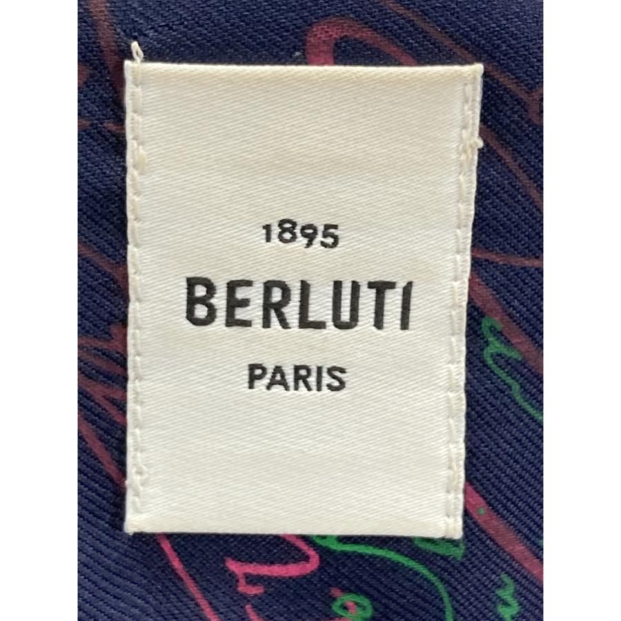 berluti ベルルッティ マルチカラー カリグラフィ シルク長袖シャツ 39