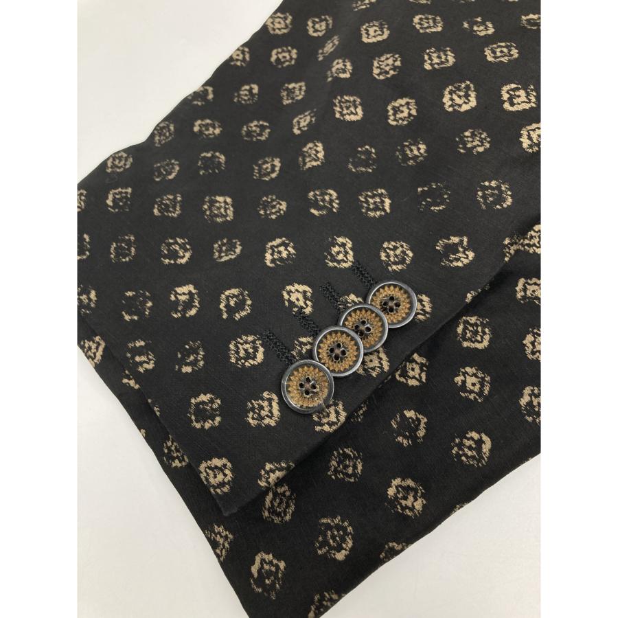 ETRO（エトロ） ブラック リネン混 裏地ペイズリー ジャケット