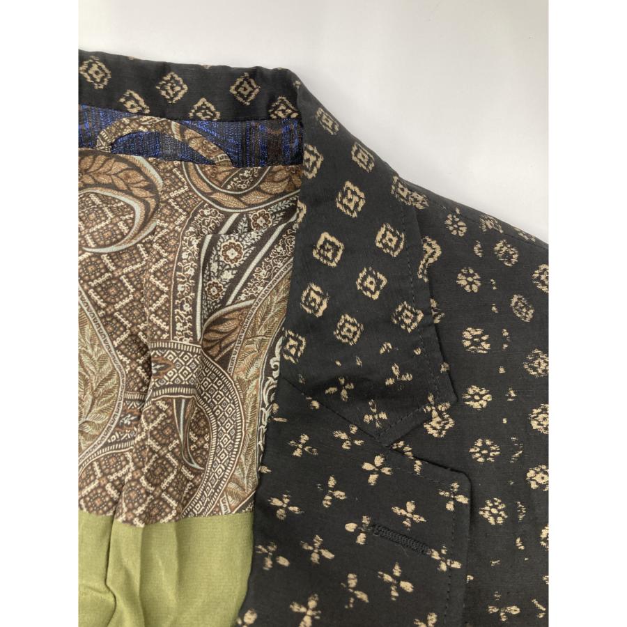 ETRO（エトロ） ブラック リネン混 裏地ペイズリー ジャケット