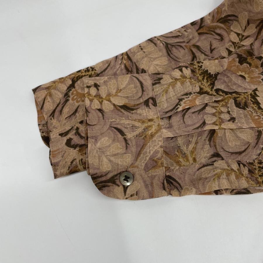 DRIES VAN NOTEN ドリスヴァンノッテン ベージュ 花柄リネンシャツ