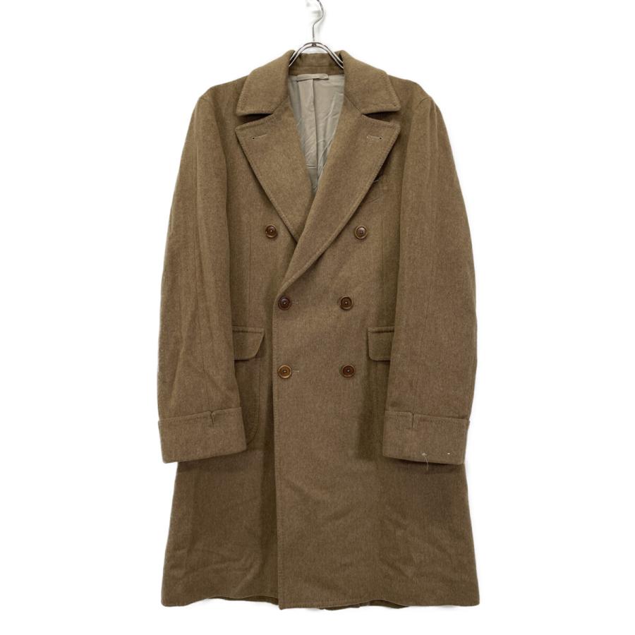 DE PETRILLO デペトリロ ベージュ ウール ダブルブレストポロコート 48