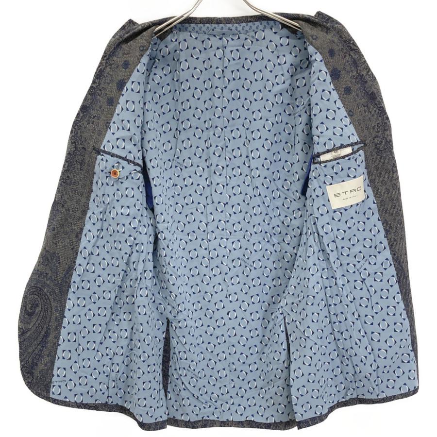 ETRO（エトロ） ネイビー ペイズリー柄 ウール セットアップ ネイビー