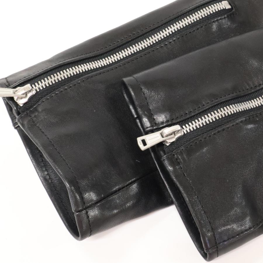 TOMORROWLAND トゥモローランド ブラック ラムレザーシングル