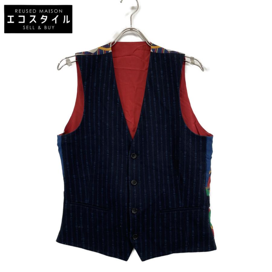 ETRO（エトロ） ネイビー 1G960 カシミヤシルク ジレ ネイビー 48