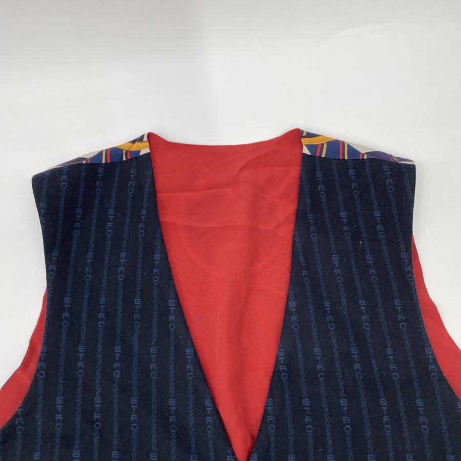 ETRO（エトロ） ネイビー 1G960 カシミヤシルク ジレ ネイビー 48