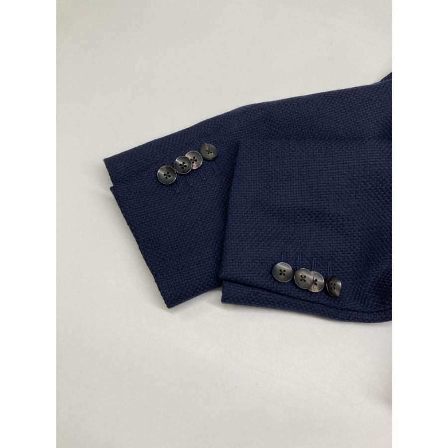 <美品>LARDINI ネイビー ダブル 紺ブレザー ブートニエール サイズ50 美品>LARDINI ネイビー ダブル 紺ブレザー ブートニエール サイズ50 美