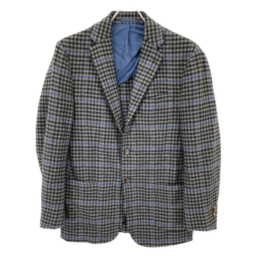 STILE LATINO スティレラティーノ グレー チェック カシミヤ100 2B