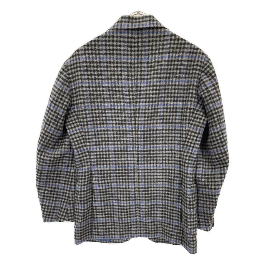 【新品未使用】スティレラティーノ ドラッパーズ カシミヤ 100% 50 本切羽 STILE LATINO スティレラティーノ グレー チェック カシミヤ100 2B