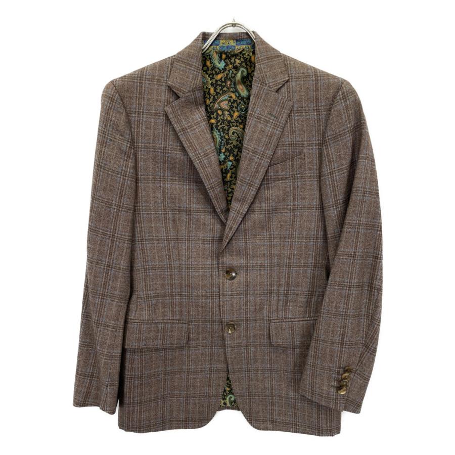 ETRO（エトロ） ブラウン 1A908 裏地ペイズリー ウール2Bセットアップ