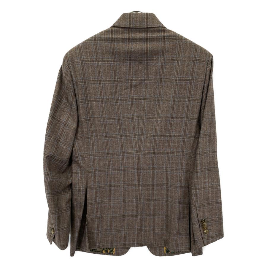 ETRO（エトロ） ブラウン 1A908 裏地ペイズリー ウール2Bセットアップ