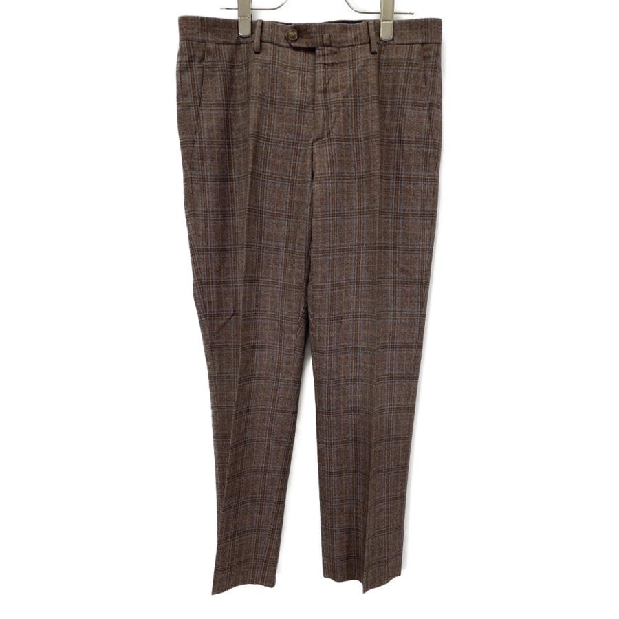 ETRO（エトロ） ブラウン 1A908 裏地ペイズリー ウール2Bセットアップ
