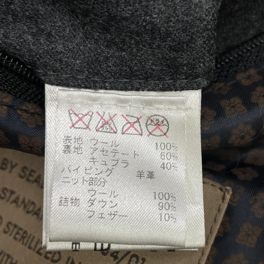 Sealup シーラップ ×E.MARINELLA 一部レザー ウール ダウンジャケット