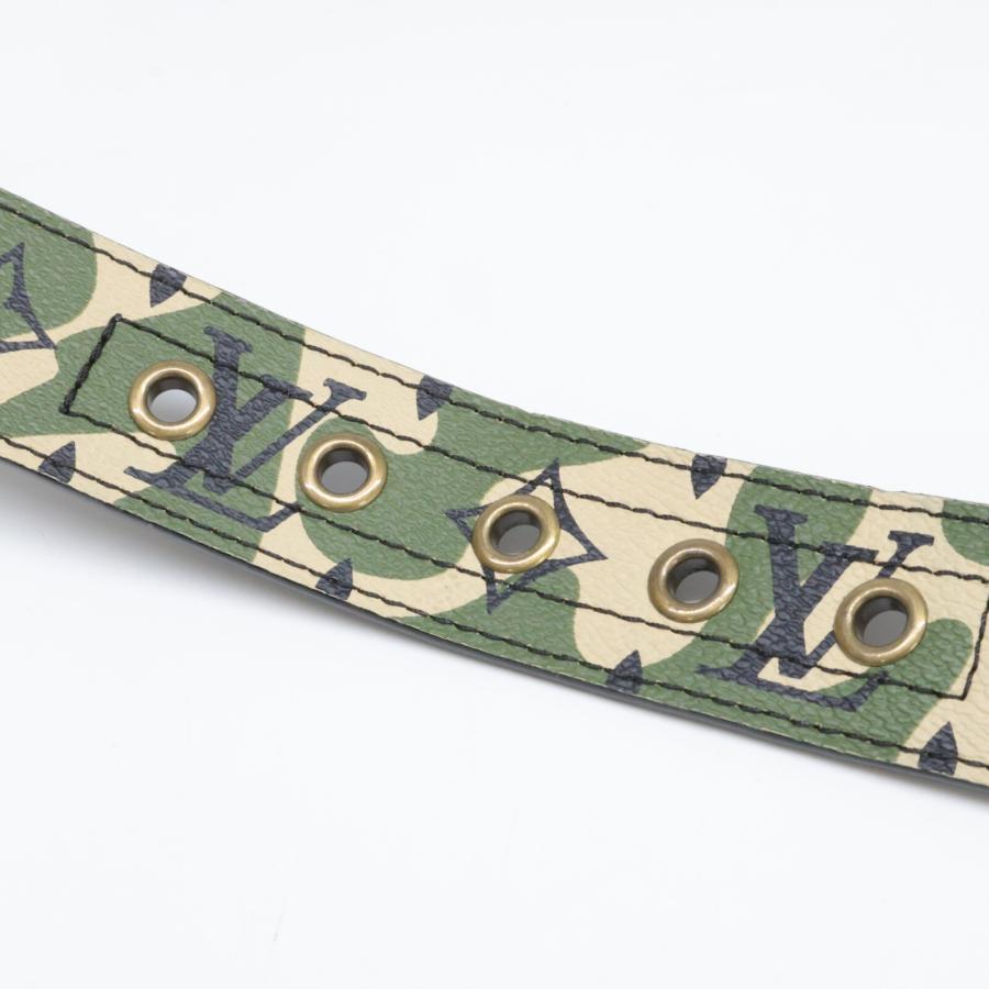 Louis Vuitton カモフラージュ ベルト 90村上隆　迷彩　ベルト Louis Vuitton カモフラージュ ベルト 90村上隆迷彩ベルト