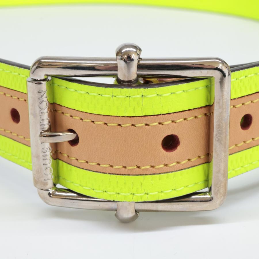 ルイヴィトン ダミエ アンフィニ レザー ベルト シルバー バックル