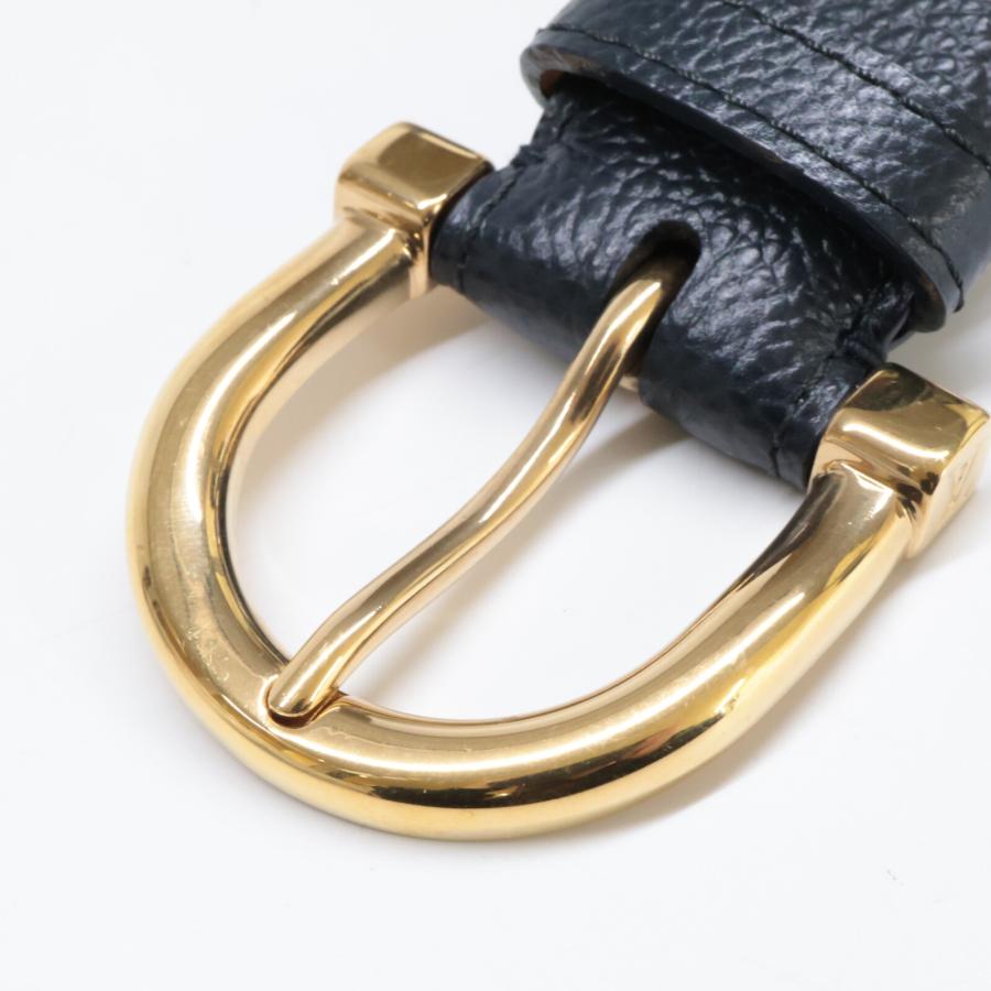 LOUIS VUITTON ルイヴィトン デザイン金具 レザー ベルト 90/36
